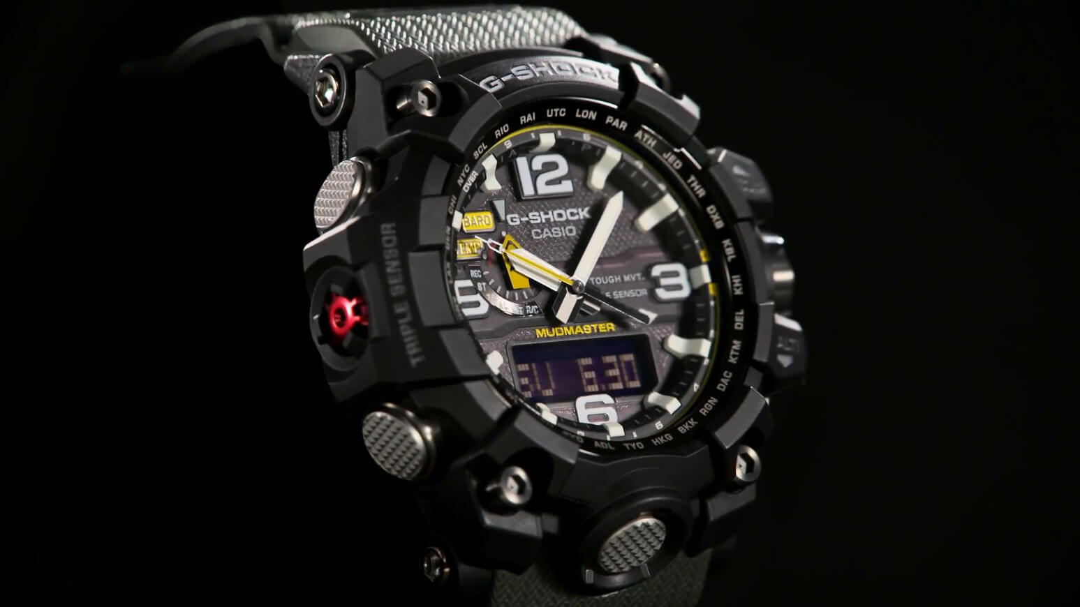 Casio Premium Mudmaster G-Shock Tough Solar RC GWG-1000-1A3ER - First Class  Watches™ USA