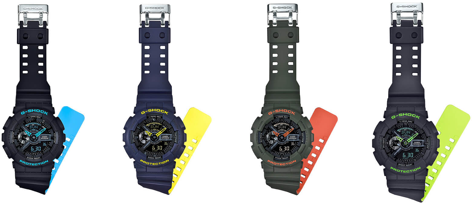 G-Shock GA-110LN Layered Neon Color Series - G-Central G-Shock Fan 
