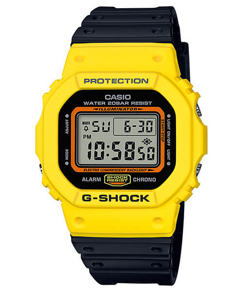 G-Shock DW-5600TB-1 Gelb und Schwarz