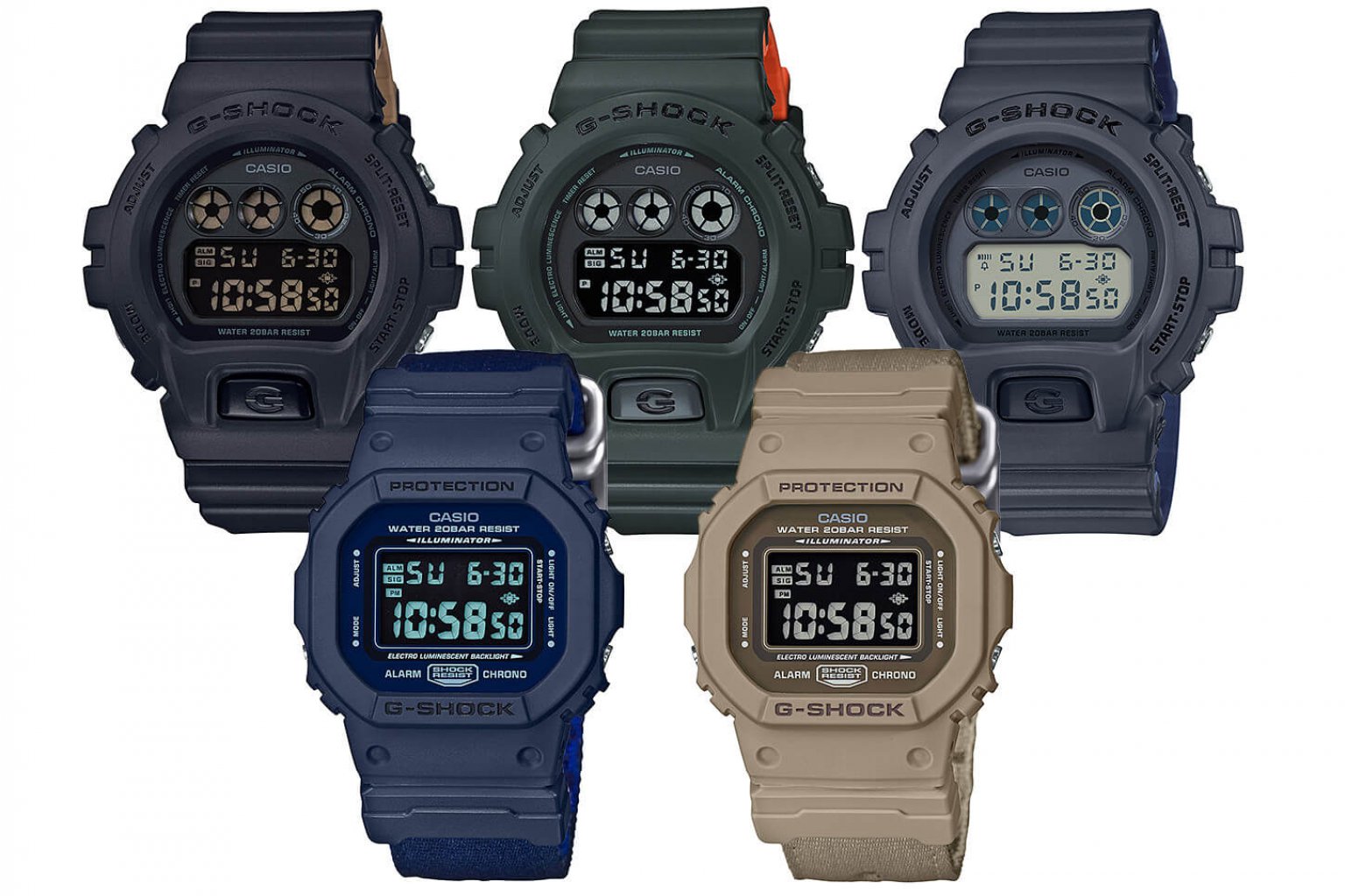 G-Shock DW-5600LU and DW-6900LU Military Series - G-Central G-Shock Fan ...