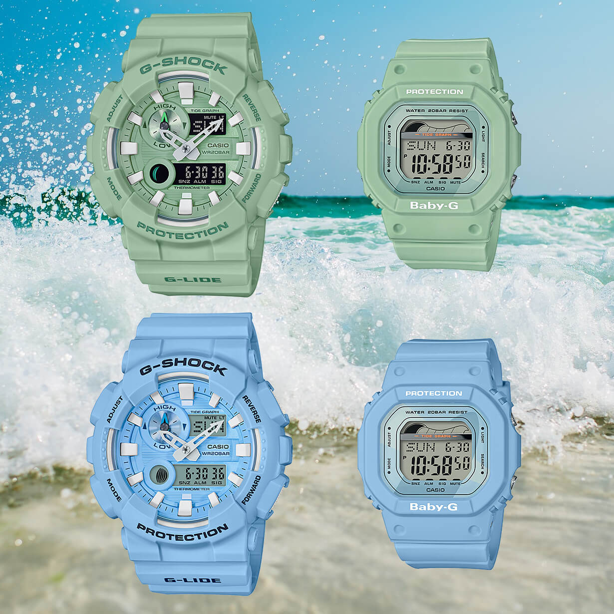 Baby-G G-LIDE BLX-560 with Tide Graph - G-Central G-Shock Fan Site