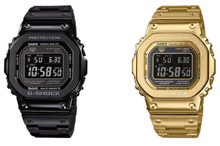 G-Shock GMW-B5000GD-1 & GMW-B5000GD-9: New Black, Gold IP Full-Metal ...