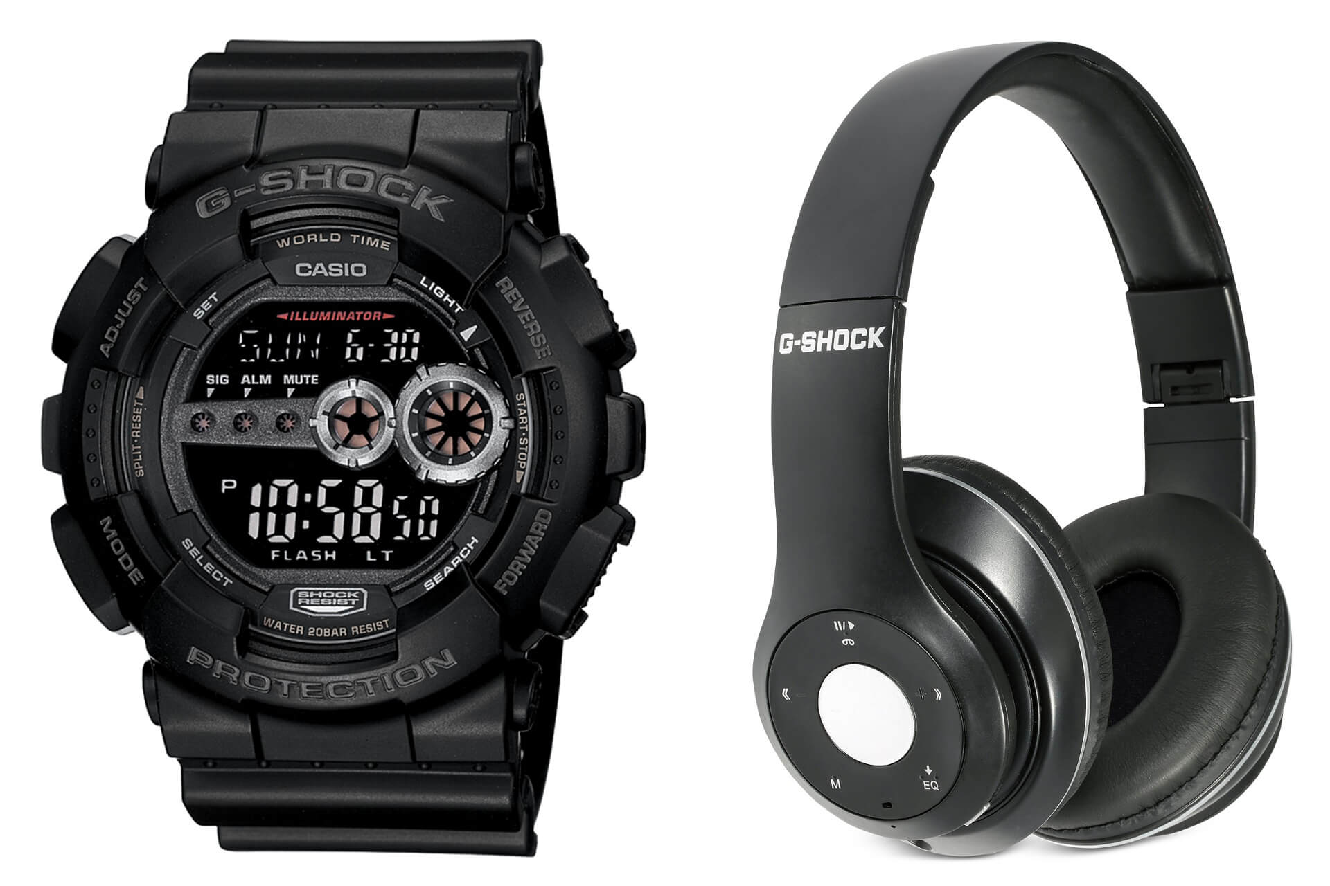 G Shock Gd100 1b With Bluetooth Headphones Set At Macy S G Central G Shock Watch Fan Blog