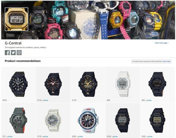 The G Central Store On Amazon G Central G Shock Watch Fan Blog