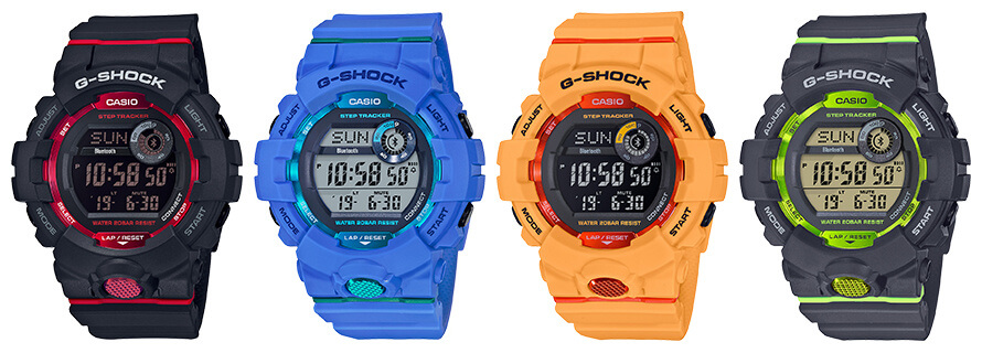 G-Shock G-SQUAD GBD-800 with Step Tracker and Bluetooth - G 