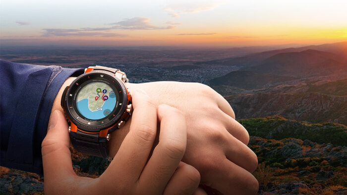 Casio Pro Trek Smart Wsd F30 Smartwatch Has A Smaller Case Better Power Management And Improved Dual Layer Display G Central G Shock Watch Fan Blog