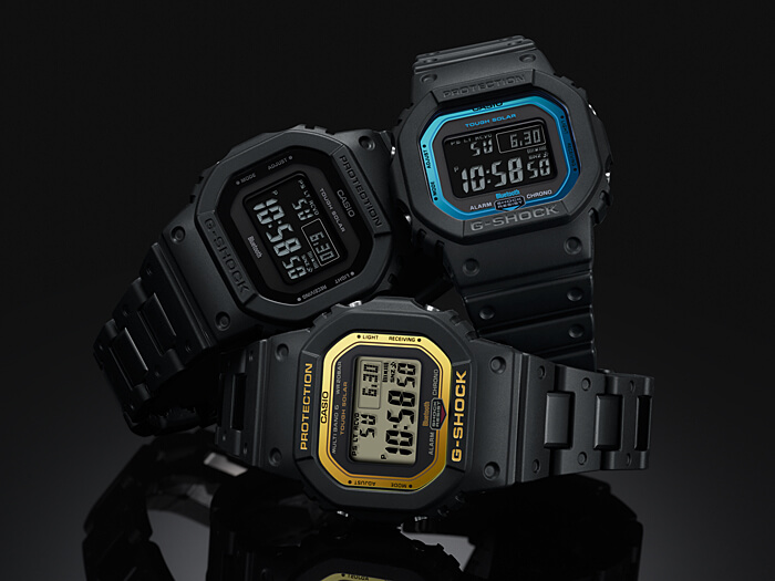G Shock Gw B5600 Gw B5600bc Tough Solar Bluetooth Multi Band 6 Resin Squares With Resin And Composite Bands G Central G Shock Watch Fan Blog