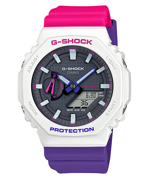white and purple g shock