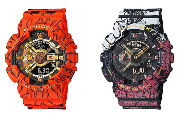 Dragon Ball Z and One Piece x G-Shock Collaborations for
