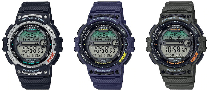 Casio Fishing Gear Watches with Fishing Timer - G-Central G-Shock