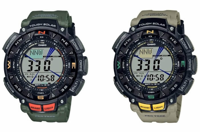 Pro Trek Prg 240 Continues With The Prg 240 3 And Prg 240 5 G Central G Shock Watch Fan Blog
