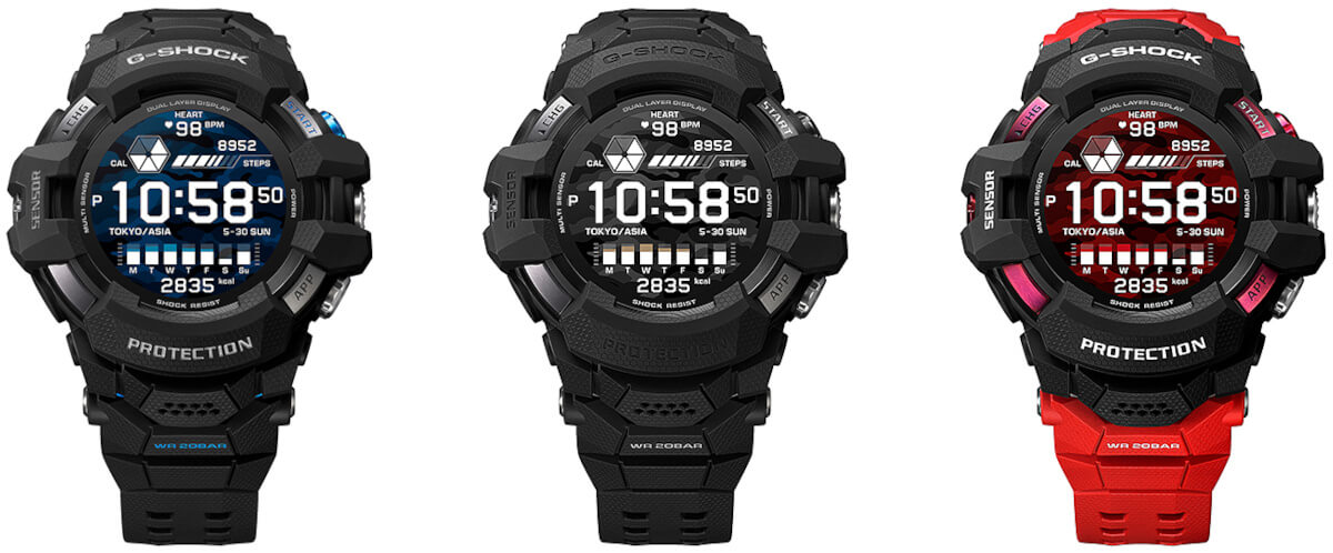 G-Shock GSW-H1000 Smartwatch with OS, WR, Dual-Layer Touchscreen, Heart Rate