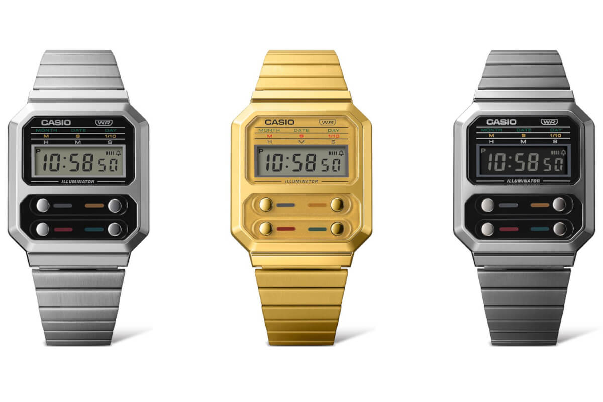 New Casio A100 is a tribute to the F-100 watch from 