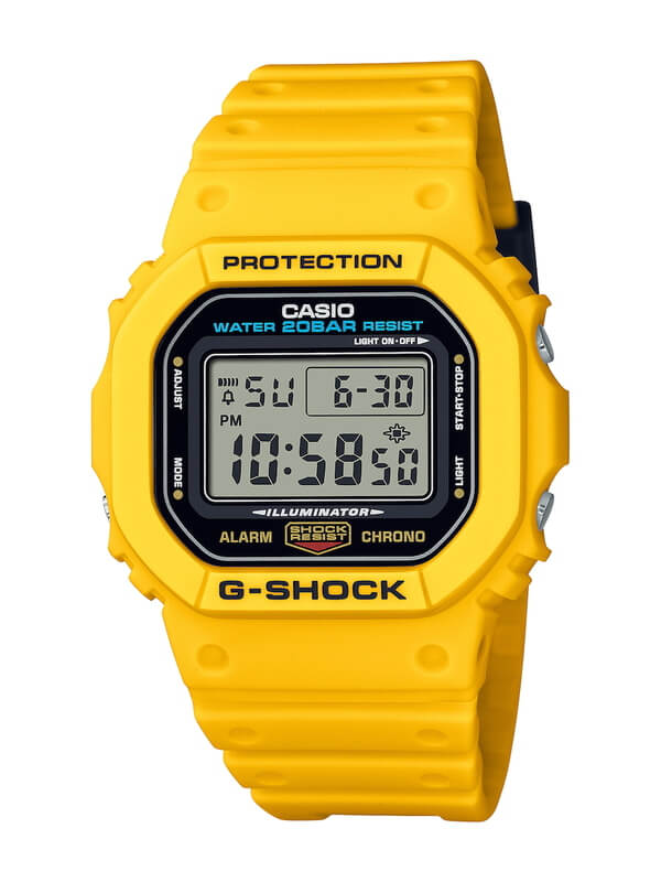 G-Shock Color Origin Tributes: Yellow DW-5600REC, DWE-5600R Carbon