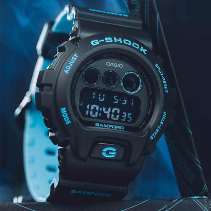 【しては】 BAMFORD G-Shock DW-6900BWD-1ER 未使用 らくらくメ