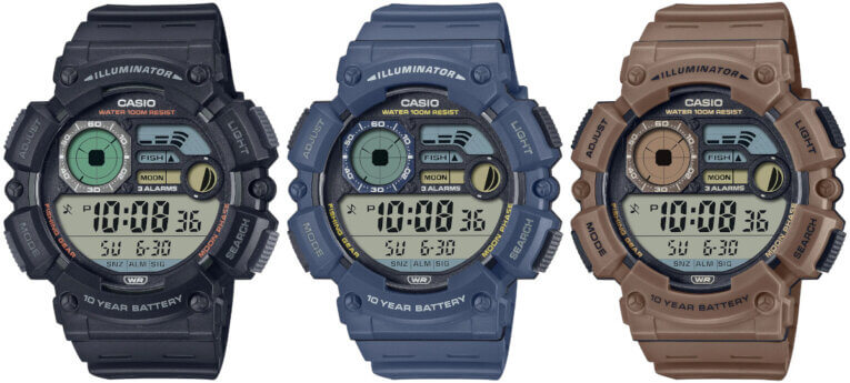 Casio updates Fishing Gear line with WS-1500H