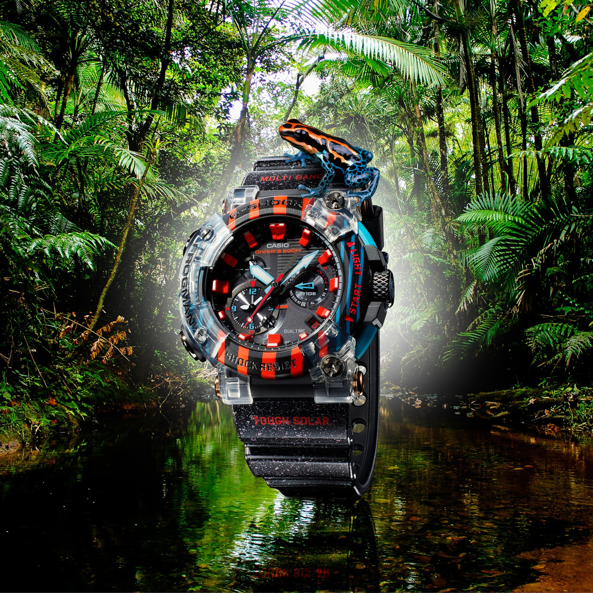 G-Shock GWF-A1000APF-1A based on the Amazon poison dart frog