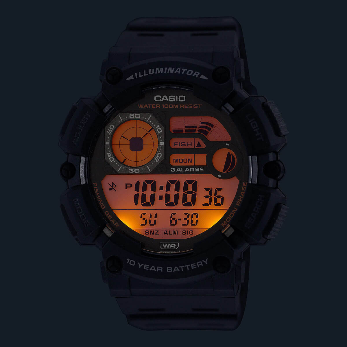 Casio updates Fishing Gear line with WS-1500H digital watch: 10