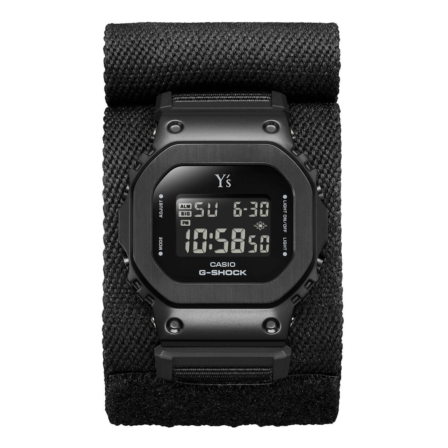 Y's x G-Shock GM-S5600YS-1 includes a covered watch band - G