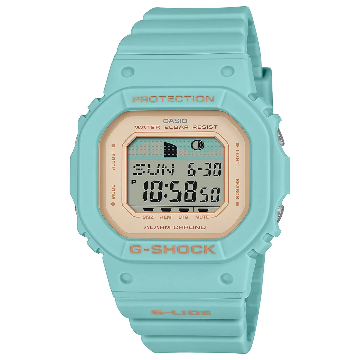 G-Shock GLX-S5600 is watch tide a square and G-LIDE moon small surfing with graphs