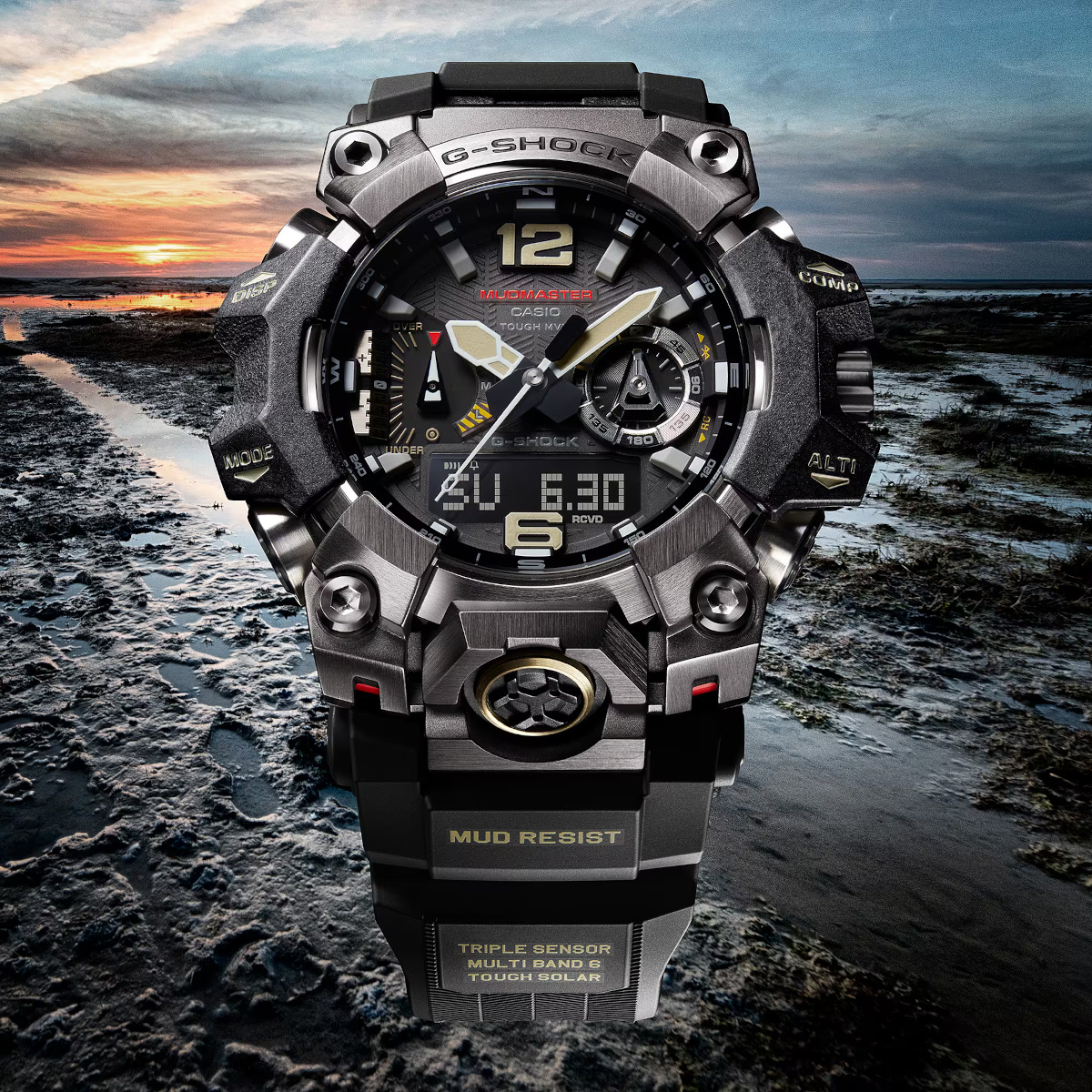 BUY Casio G-Shock Mudmaster Master of G Twin Sensor Sport Watch  GG-1000GB-1A, GG1000 - Buy Watches Online