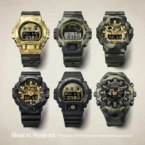 New G-Shock watch releases for June 2026 (including ICERC Frogman GW-8202K, Surfrider Foundation JP, GST-B1000BD, Camo and Gold, Luxe Black 2100) G-SHOCK BOLD CAMO AND GOLD